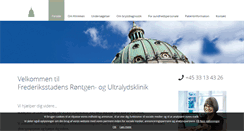 Desktop Screenshot of frederiksstadensklinik.dk