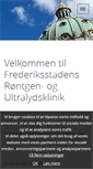 Mobile Screenshot of frederiksstadensklinik.dk