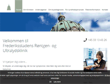 Tablet Screenshot of frederiksstadensklinik.dk